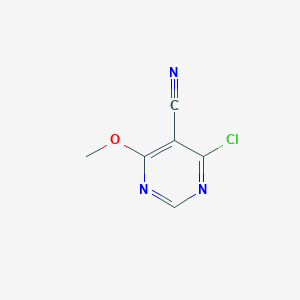 molecular formula C6H4ClN3O B6319998 4-Chloro-6-methoxypyrimidine-5-carbonitrile CAS No. 425394-86-1
