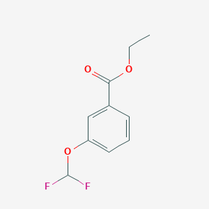 molecular formula C10H10F2O3 B6320019 Ethyl 3-(difluoromethoxy)benzoate CAS No. 773135-28-7