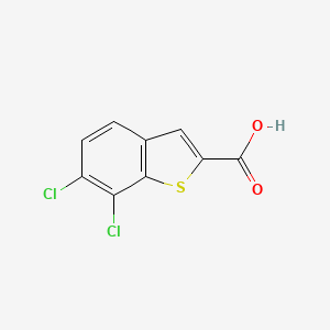 molecular formula C9H4Cl2O2S B6320071 6,7-Dichlorobenzo[b]thiophene-2-carboxylic acid CAS No. 1392542-93-6
