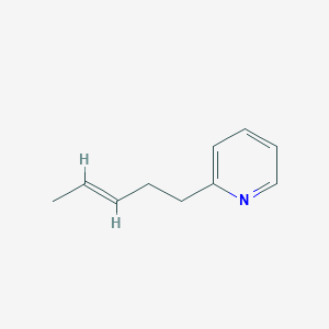 molecular formula C10H13N B063201 2-(3-Pentenyl)pyridine CAS No. 167322-17-0