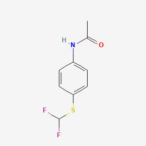 molecular formula C9H9F2NOS B6320117 acetamide, n-[4-[(difluoromethyl)thio]phenyl]- CAS No. 24933-63-9