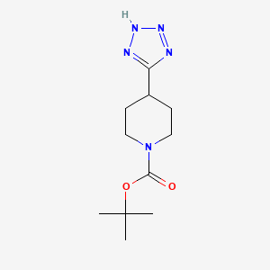molecular formula C11H19N5O2 B6320149 Tert-butyl 4-(2H-tetrazol-5-YL)piperidine-1-carboxylate CAS No. 91419-58-8