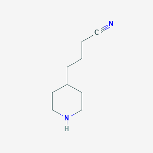 B6320298 4-(4-Piperidyl)butanenitrile CAS No. 408538-41-0