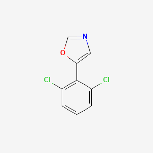 molecular formula C9H5Cl2NO B6320360 5-(2,6-dichlorophenyl)oxazole CAS No. 175211-71-9