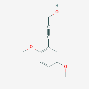 molecular formula C11H12O3 B6320386 3-(2,5-Dimethoxyphenyl)prop-2-yn-1-ol CAS No. 850079-43-5