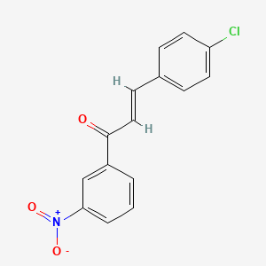 (2E)-3-(4-Chlorophenyl)-1-(3-nitrophenyl)prop-2-en-1-one