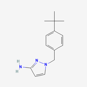 molecular formula C14H19N3 B6320405 1-[(4-tert-Butylphenyl)methyl]-1H-pyrazol-3-amine CAS No. 1178413-26-7