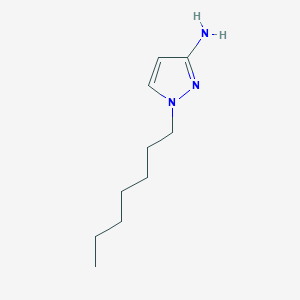 molecular formula C10H19N3 B6320412 1-Heptyl-1H-pyrazol-3-amine CAS No. 1184254-69-0