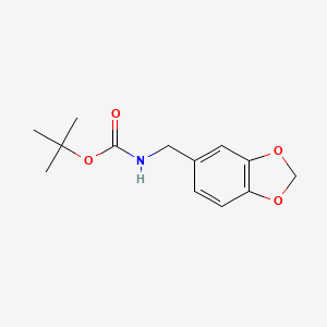 molecular formula C13H17NO4 B6320480 tert-Butyl (benzo[d][1,3]dioxol-5-ylmethyl)carbamate CAS No. 777946-61-9