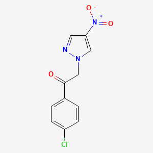 1-(4-Chlorophenyl)-2-(4-nitro-1H-pyrazol-1-yl)ethan-1-one