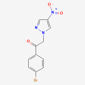 1-(4-Bromophenyl)-2-(4-nitro-1H-pyrazol-1-yl)ethan-1-one