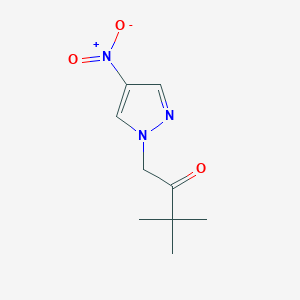 3,3-Dimethyl-1-(4-nitro-1H-pyrazol-1-yl)butan-2-one