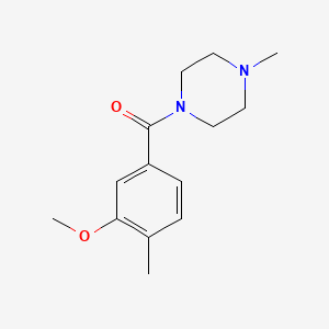 molecular formula C14H20N2O2 B6320543 (3-Methoxy-4-methylphenyl)(4-methylpiperazin-1-yl)methanone CAS No. 1378319-66-4