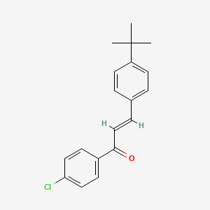 molecular formula C19H19ClO B6320589 (2E)-3-(4-tert-Butylphenyl)-1-(4-chlorophenyl)prop-2-en-1-one CAS No. 1449400-16-1