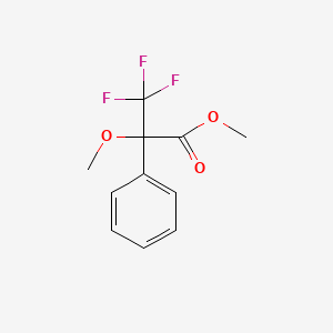 molecular formula C11H11F3O3 B6320615 Benzeneacetic acid, alpha-methoxy-alpha-(trifluoromethyl)-, methyl ester CAS No. 77611-72-4