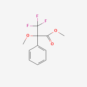 molecular formula C11H11F3O3 B6320615 alpha-Methoxy-alpha-(trifluoromethyl)phenylacetic acid methyl ester CAS No. 77611-72-4