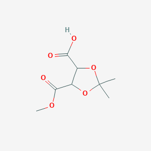 molecular formula C8H12O6 B6320622 5-(Methoxycarbonyl)-2,2-dimethyl-1,3-dioxolane-4-carboxylic acid CAS No. 143004-82-4