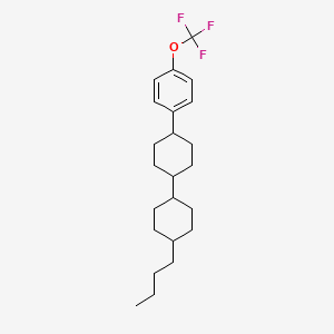 molecular formula C23H33F3O B6320627 4-n-Butyl-4'-[4-(trifluoromethoxy)phenyl]bicyclohexyl CAS No. 135734-60-0