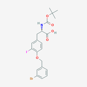 molecular formula C21H23BrINO5 B6320666 Boc-O-3-bromobenzyl-3-iodo-L-tyrosine CAS No. 179385-37-6