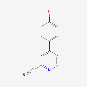 molecular formula C12H7FN2 B6320716 4-(4-Fluoro-phenyl)-pyridine-2-carbonitrile CAS No. 222551-26-0