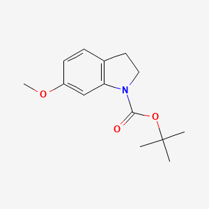 molecular formula C14H19NO3 B6320795 Tert-butyl 6-methoxyindoline-1-carboxylate CAS No. 1394248-15-7