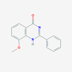 molecular formula C15H12N2O2 B063208 8-Methoxy-2-phenyl-quinazolin-4-ol CAS No. 172462-89-4