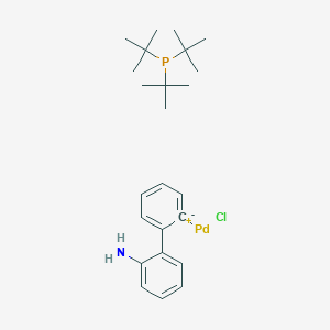 molecular formula C24H37ClNPPd B6320803 Chloro[(tri-tert-butylphosphine)-2-(2-aminobiphenyl)] palladium(II) CAS No. 1375325-71-5