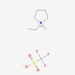 molecular formula C8H16F3NO3S B6320831 1-Ethyl-1-methylpyrrolidinium triflate CAS No. 893443-18-0