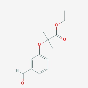 B6320860 Ethyl 2-(3-formylphenoxy)-2-methylpropanoate CAS No. 131992-92-2