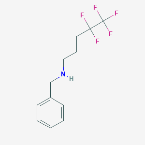 molecular formula C12H14F5N B6320864 (4,4,5,5,5-Pentafluoropentyl)benzylamine CAS No. 252947-52-7