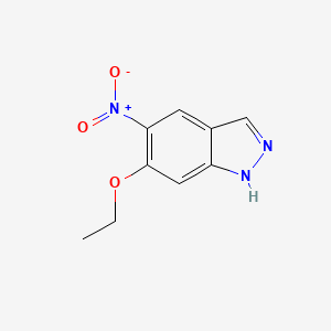 molecular formula C9H9N3O3 B6321180 6-ethoxy-5-nitro-1H-indazole CAS No. 1499162-58-1