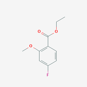 molecular formula C10H11FO3 B6321288 Ethyl 4-fluoro-2-methoxybenzoate CAS No. 167758-90-9