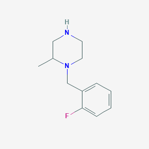 molecular formula C12H17FN2 B6321348 1-[(2-Fluorophenyl)methyl]-2-methylpiperazine CAS No. 1226160-96-8
