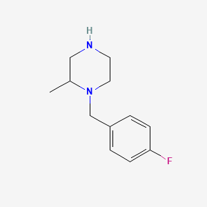 1-[(4-Fluorophenyl)methyl]-2-methylpiperazine