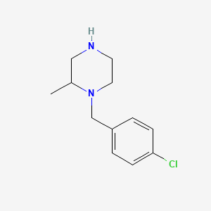 1-[(4-Chlorophenyl)methyl]-2-methylpiperazine