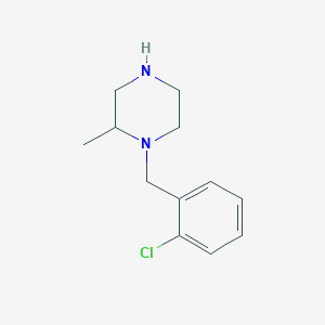 molecular formula C12H17ClN2 B6321366 1-[(2-Chlorophenyl)methyl]-2-methylpiperazine CAS No. 1226229-88-4