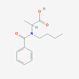 molecular formula C14H19NO3 B063214 2-[Benzoyl(butyl)amino]propanoic acid CAS No. 162152-02-5