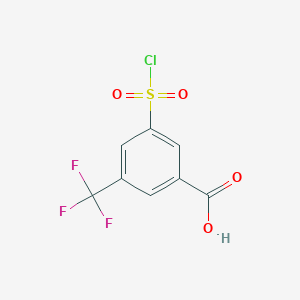 3-(Chlorosulfonyl)-5-(trifluoromethyl)benzoic acid