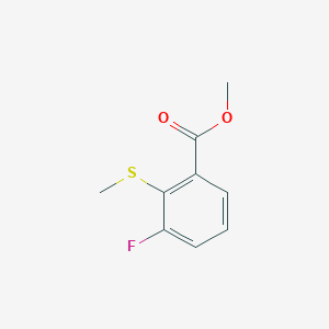 molecular formula C9H9FO2S B6321425 Methyl 3-fluoro-2-(methylthio)benzoate CAS No. 155256-40-9