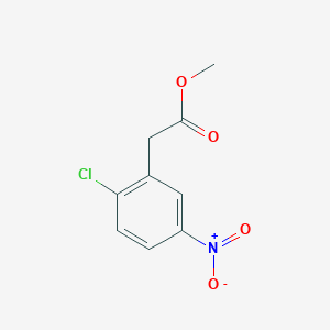 molecular formula C9H8ClNO4 B6321482 Methyl 2-chloro-5-nitrophenylacetate CAS No. 219712-63-7