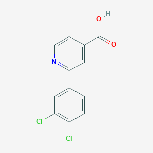 molecular formula C12H7Cl2NO2 B6321578 2-(3,4-Dichlorophenyl)isonicotinic acid CAS No. 1261912-13-3