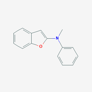 molecular formula C15H13NO B063216 N-Methyl-N-phenylbenzofuran-2-amine CAS No. 174832-50-9