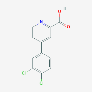 molecular formula C12H7Cl2NO2 B6321605 4-(3,4-Dichlorophenyl)picolinic acid CAS No. 1207829-84-2