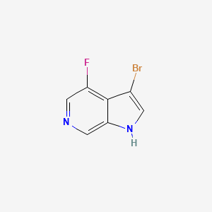 molecular formula C7H4BrFN2 B6321721 3-Bromo-4-fluoro-1H-pyrrolo[2,3-c]pyridine CAS No. 1190310-81-6