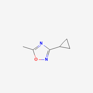 molecular formula C6H8N2O B6321760 3-Cyclopropyl-5-methyl-1,2,4-oxadiazole CAS No. 1165931-63-4