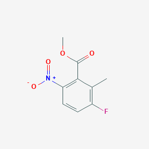 molecular formula C9H8FNO4 B6321819 Methyl 3-fluoro-2-methyl-6-nitrobenzoate CAS No. 881415-04-9