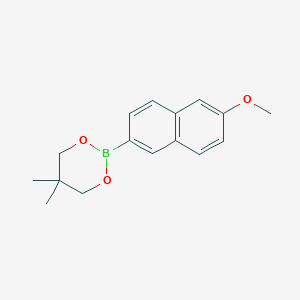molecular formula C16H19BO3 B6321840 2-(6-Methoxynaphthalen-2-yl)-5,5-dimethyl-1,3,2-dioxaborinane CAS No. 1022094-56-9