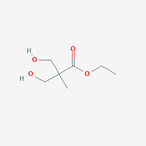 molecular formula C7H14O4 B6322009 Ethyl 3-hydroxy-2-(hydroxymethyl)-2-methylpropanoate CAS No. 51689-18-0