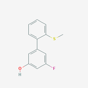 molecular formula C13H11FOS B6322029 3-Fluoro-5-(2-methylthiophenyl)phenol CAS No. 187392-78-5
