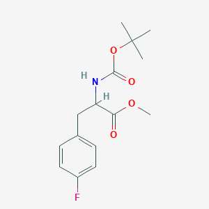 molecular formula C15H20FNO4 B6322032 Methyl 2-((tert-butoxycarbonyl)amino)-3-(4-fluorophenyl)propanoate CAS No. 86129-35-3